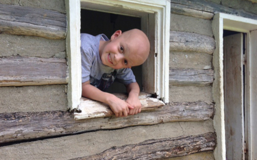 PHOTO: In Lexington, five-year-old Paxton Bloyd is battling a rare form of lymphoma. His mother says more funding is needed for pediatric cancer research. Photo courtesy of Jamie Ennis Bloyd.