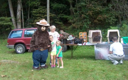 PHOTO: Although Genesis Wildlife Sanctuary was forced to close its Beech Mountain facility, it has continued to host educational programs, participating in events such as this one at Grandfather State Park. Photo courtesy Genesis Wildlife Sanctuary.