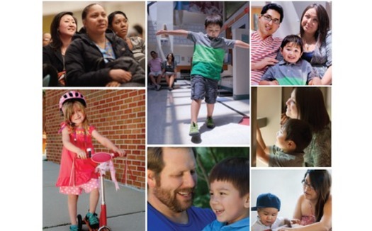 PHOTO MONTAGE: According to a new report, helping children in poverty works best when you help the whole family at once. Courtesy of the Annie E. Casey Foundation.