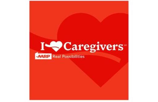 GRAPHIC: AARP is calling on Virginians to recognize and support the contributions of unpaid family caregivers. The logo of AARP's AARP.org/iheartcaregivers website courtesy of the organization.