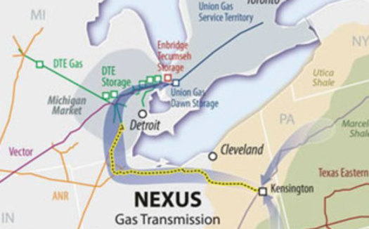 PHOTO: Tens of thousands of miles of new pipelines are in the planning stages that would carry oil and gas to areas north. Photo courtesy of Nexus Gas Transmission. 
