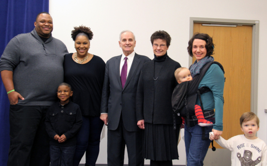 PHOTO: Gov. Mark Dayton has proposed a $100 million expansion of the Child and Dependent Care Tax Credit, which would increase the number of eligible families from 38,000 to 130,000. Photo courtesy Gov. Dayton's office. 