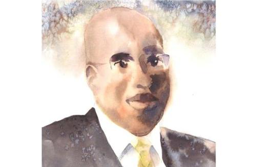 IMAGE: Former CIA case officer Jeffrey Sterling faces prison for leaking secrets to the press. Observers think his real offense is embarrassing the agency. Watercolor by Debra Van Poolen.