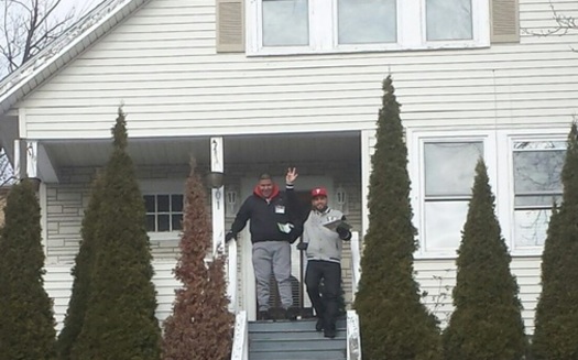 PHOTO: Canvassers from Health Care For All, Chelsea Collaborative and other groups knocked on 360,000 doors around Massachusetts during the open-enrollment period, informing Commonwealth residents of their options. Photo courtesy of The Chelsea Collaborative.