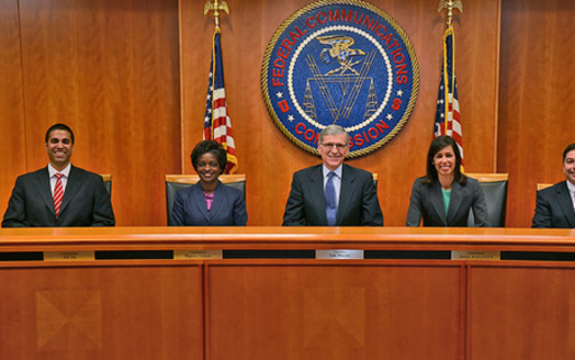 PHOTO: Tom Wheeler (center), chairman of the Federal Communications Commission, is seeking to regulate the Internet as a utility in order to ensure 