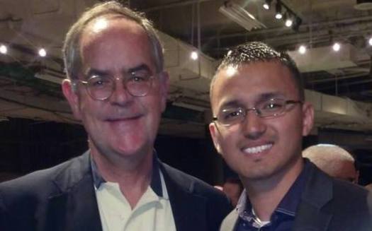 Photo: Cesar Bautista has lived in Tennessee since he was 8 years old and now joins other immigrants in advocating for in-state tuition. (Pictured here with Congressman Jim Cooper who has spoken out in support of immigration reform. (5th District-D). Photo credit: Bautista