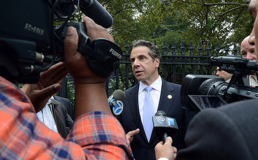 PHOTO: Governor Andrew Cuomo is getting a bad grade on education in his second term. A new Quinnipiac University Poll shows 63 percent of New York voters disapprove of the way Cuomo is handling state schools, with 28 percent approving. Photo credit: MTA/CC