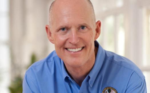 PHOTO: Gov. Rick Scott touts his administration's role in creating more than 800,000 new jobs in Florida since taking office in 2011. Photo courtesy Office of the Governor.