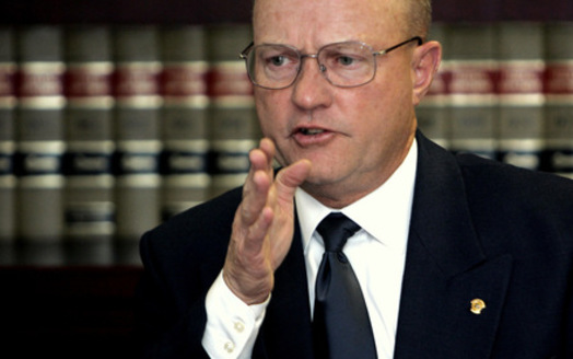 PHOTO: Former Col. Lawrence Wilkerson is in the Granite State this week, warning about wasteful Pentagon spending and the corrupting influence of big money on the race for the White House. Courtesy: College of William and Mary