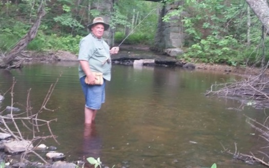 Wildlife biologist Eric Orff says Clean Water Act protections for small rivers and streams not only protect local trout but also New England's drinking water. Credit: Janice R. Orff
