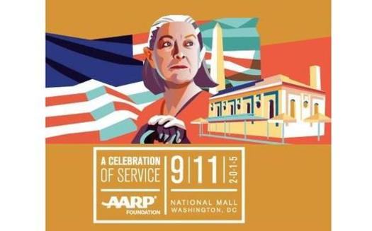 AARP is recruiting volunteers to pack one million meals for hungry seniors on the National Mall on Sept. 11. The Virginia AARP is kicking off a statewide food drive the same day. Graphic courtesy AARP.