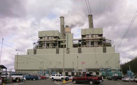 TransAlta power plant in Centralia. A march and rally were held in Seattle on Wednesday to bring attention to communities impacted by climate change. Courtesy Sierra Club.