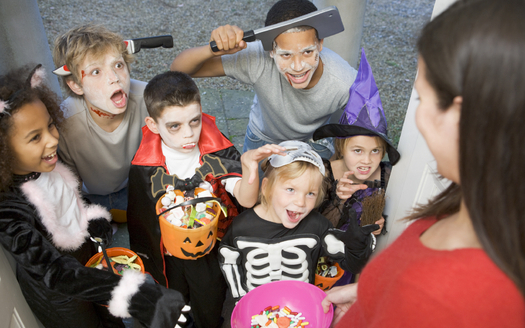 Safe Kids Worldwide has some easy and effective tips for drivers and parents to make sure all ghosts and goblins can trick-or-treat safely. Credit: Monkeybusinessimages/iStockphoto.
