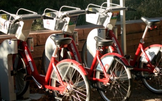 A new study of bike-share programs in Sun Belt cities shows the majority of rides are replacing other modes of transportation. Credit: Seraphimblade/Wikimedia Commons