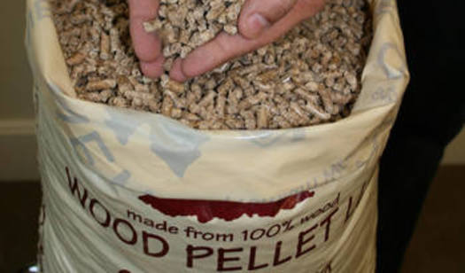 Wood pellets made from biomass. (New England Wood Pellet Company)