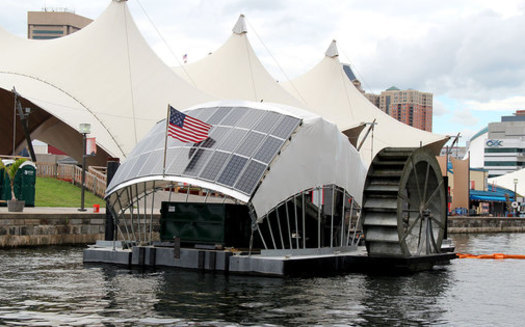 Mr. Trash Wheel has collected 380 tons of garbage from the Baltimore Harbor since 2014. (Waterfront Partnership)