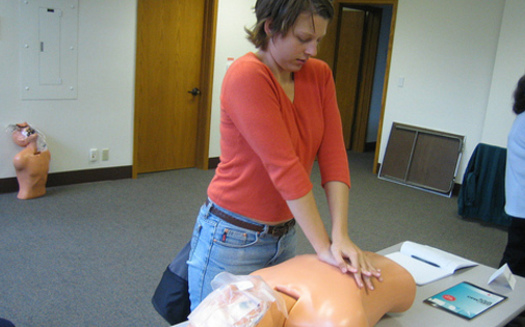 As part of National Heart Month there's a push to get more people to learn Hands Only CPR. (Shad Bolling)