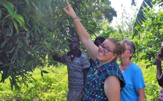 Rita Argus, a UW-Madison graduate and Peace Corps volunteer, is using her degree in biological systems engineering to improve sustainable agriculture in Senegal. (William Graf, UW-Madison)