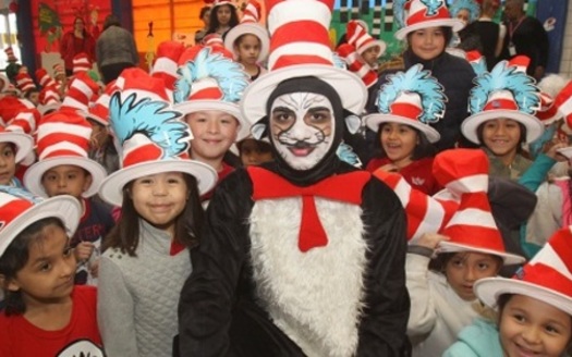 In celebration of the birthday of children's author Dr. Seuss, schools encourage children to read, often with events tied to characters in his legendary books. (National Education Association)