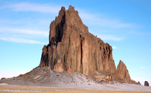 The Shiprock is one of New Mexico's iconic natural landmarks. The state's congressional delegation is ranked among the best for its voting record on pro-conservation legislation. (Wikimedia Commons)