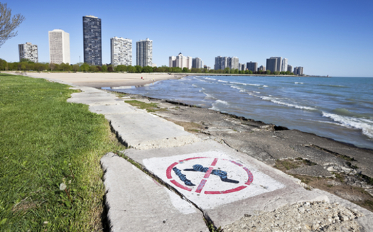 Conservationists want the presidential candidates to pledge their support for clean up funds for Great Lakes areas, including Lake Michigan's shoreline. (iStockphoto)