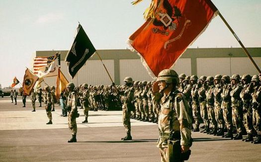 Nearly 700,000 U.S. troops were involved in the first Gulf War. (PHC D. W. Holmes/US Navy)