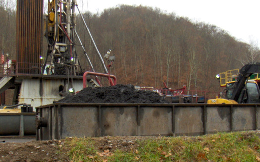 In part because of drill cuttings such as these, once you take the salt and water out of fracking waste, the remaining sludge is hot enough to be considered low-level radioactive waste. (Bill Hughes)