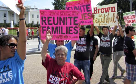 Immigrant-rights groups march in front of the White House in 2013 asking the president to halt deportations and keep families together. (Coast-to-Coast/iStock)
