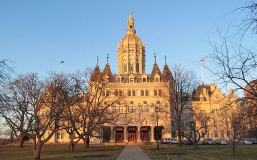 The Connecticut State Capitol building where legislators passed new state budget cuts of $233.6 million from critical programs for children and families. (John Phelan/Wikimedia Commons)