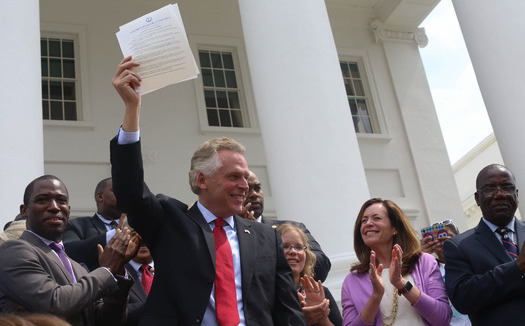 Voting rights activists approve of Gov. Terry McAuliffe restoring voting rights for felons. (Flicker/Governor Terry McAuliffe)