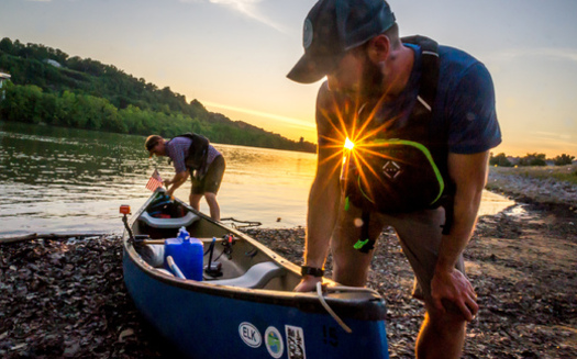 Adam Swisher and Matt Kearns traveled the length of the Elk River. They say protecting it will be good for West Virginia's future. (Chad Cordell)
