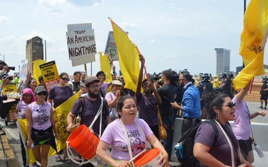 A self-described Toxic Tour is gaining support from the Bay State and beyond at the Democratic National Convention as activists call attention to the need for action on pollution and climate change. (Grassroots Global Justice Alliance)