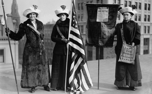 Nearly a century after winning the right to vote, women still fight for equal rights. (Library of Congress)