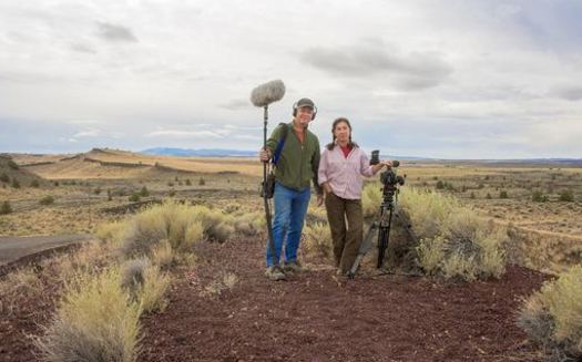 This weekend, Richard Wilhelm and Sue Arbuthnot were at Diamond Craters, southeast of Burns, filming for their documentary about the issues raised in the Malheur National Wildlife Refuge armed occupation. (Hare in the Gate Productions)