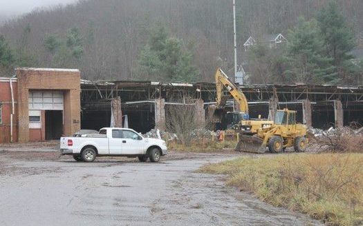 The CTS building was torn down in 2012, but chemical cleanup remains incomplete. (POWER Action Group)