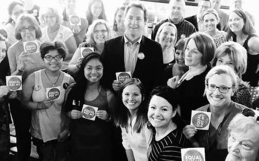 Gov. Steve Bullock's Equal Pay for Equal Work Task Force offers stickers to businesses to display when they pledge to close the gender pay gap. (Equal Pay for Equal Work Task Force)