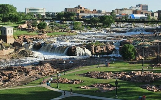 Sioux Falls gets high marks for livability from its residents over age 50 in a new survey. (Wikimedia Commons)