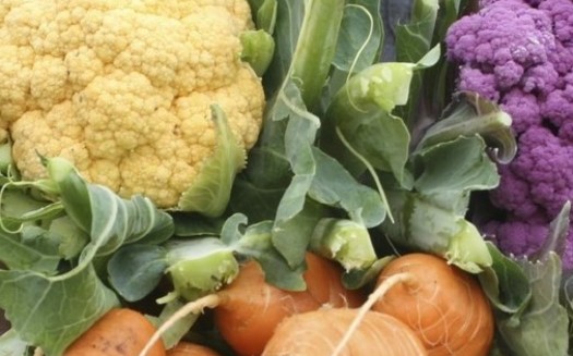 Eating a colorful variety of veggies is heart-healthy and may help prevent heart disease. (UW Extension)