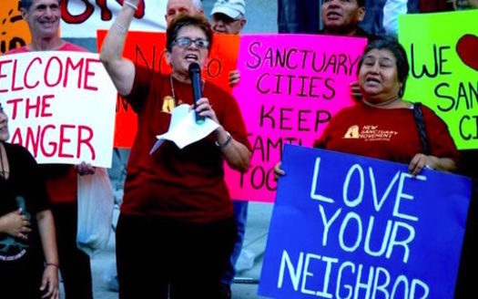 Immigration advocates say they are planning to disrupt ICE raids. (sanctuaryphiladelphia.org)