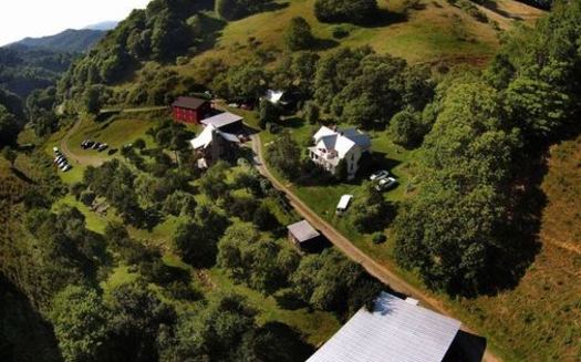 A aerial view of Old Orchard Creek Farm in Ashe County is one example of land protected by land conservancy. (Old Orchard Creek)