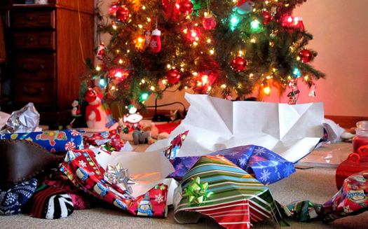 Gift wrap and bags are recyclable as long as the material is not metallic or glittery.<br />(frankieleon/Flickr)