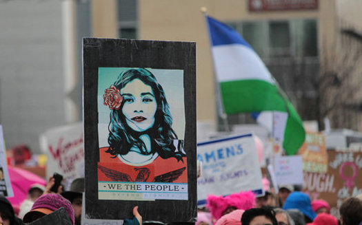 Women are rallying on International Women's Day, keeping up momentum from the Women's March in January. (David Geitgey Sierralupe/Flickr)