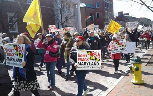 Thousands rallied in Annapolis last week as Maryland lawmakers began debating a fracking ban. (Citizen Shale)