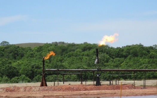 Flaring or burning of natural gas means less royalties for government agencies and more energy wasted. (Bureau of Land Management)