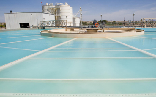 The Yuma Desalting Plant during a pilot run in 2010. (U.S. Bureau of Reclamation)
