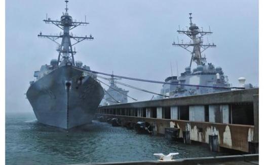 Sea-level rise linked in part to climate change is forcing the Navy to raise the docks in Norfolk. (U.S.Navy)