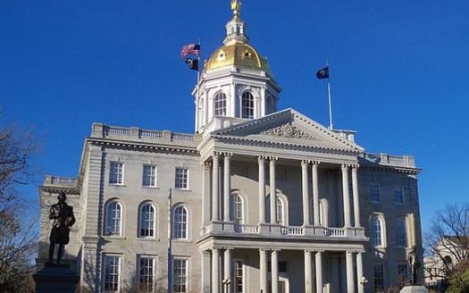 Members of the Senate Finance Committee take up the New Hampshire budget Monday at the State House. The House failed to pass its budget bill last week. (AlexiusHoratius/Wikimedia)