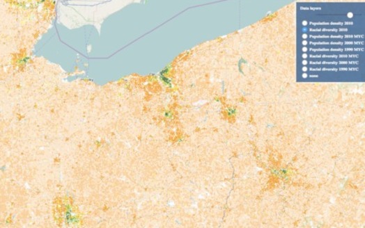 Maps are being used to plot diversity and segregation around the country. (University of Cincinnati)
