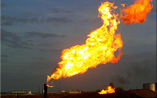 About 110 billion cubic feet of gas is lost to leaks, venting and flaring on federal land every year. (Tod Baker/Flickr)
