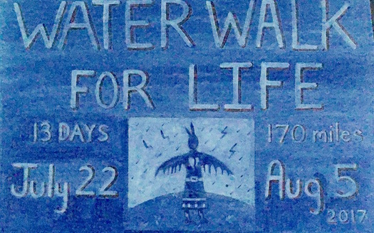 The Water Walk for Life will travel 170 miles in 13 days, following the proposed pipeline route. (Andy Cross)